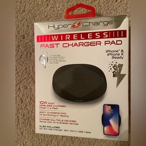 Brand New Tzumi HyperCharge 10-Watt Wireless Fast Qi Charger Pad iPhone/Samsung